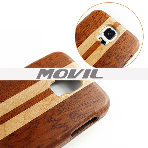 NP-2386 Funda de auténtica madera de bambú para Samsung Galaxy S5-3